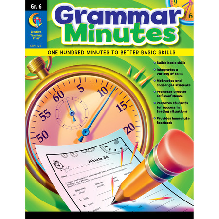 CREATIVE TEACHING PRESS Grammar Minutes Workbook, Grade 6 6124